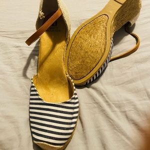 Nautical closed toe sandals